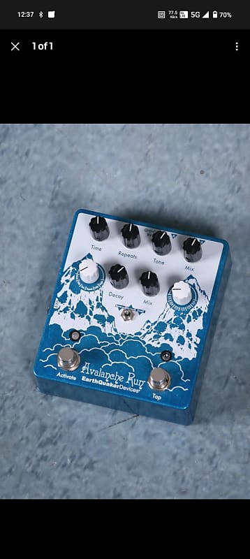 EarthQuaker Devices Avalanche Run Stereo Reverb & Delay with Tap Tempo V2