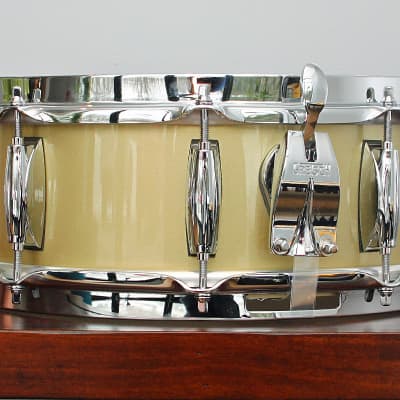 Gretsch Broadkaster 5" x 14" Snare Drum Gold Mist Gloss image 2