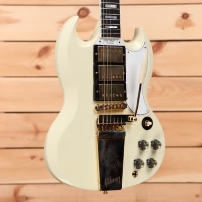 Gibson 1963 SG Custom Reissue 3-Pickup with Maestro VOS - Classic White - 206073 - PLEK'd image 1