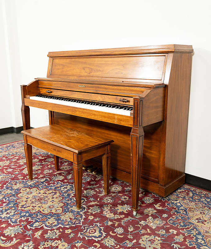 Baldwin Acrosonic Upright Piano | Satin Walnut | SN: 376303 | Used image 1