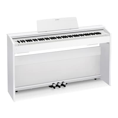 Casio PX-870 WE Privia Digital Home Piano, 256 Notes of Polyphony, 19 Instrument Tones, Volume Sync EQ (White) image 2