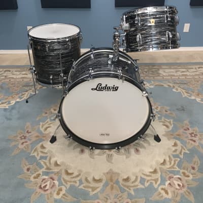 Ludwig Legacy Maple Fab Outfit 9x13 / 16x16 / 14x22" - Black Oyster Pearl image 2