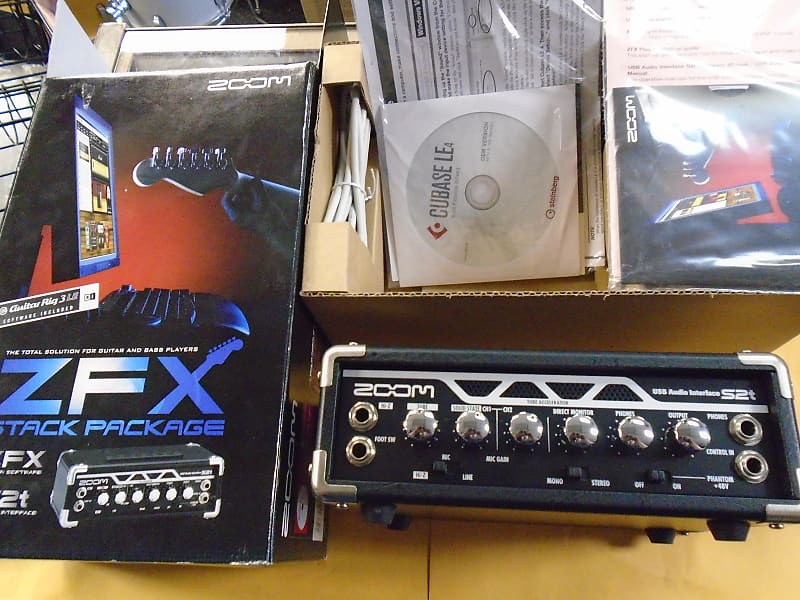 nos Zoom ZFX Stack Package w/ S2t USB Audio Interface Reverb
