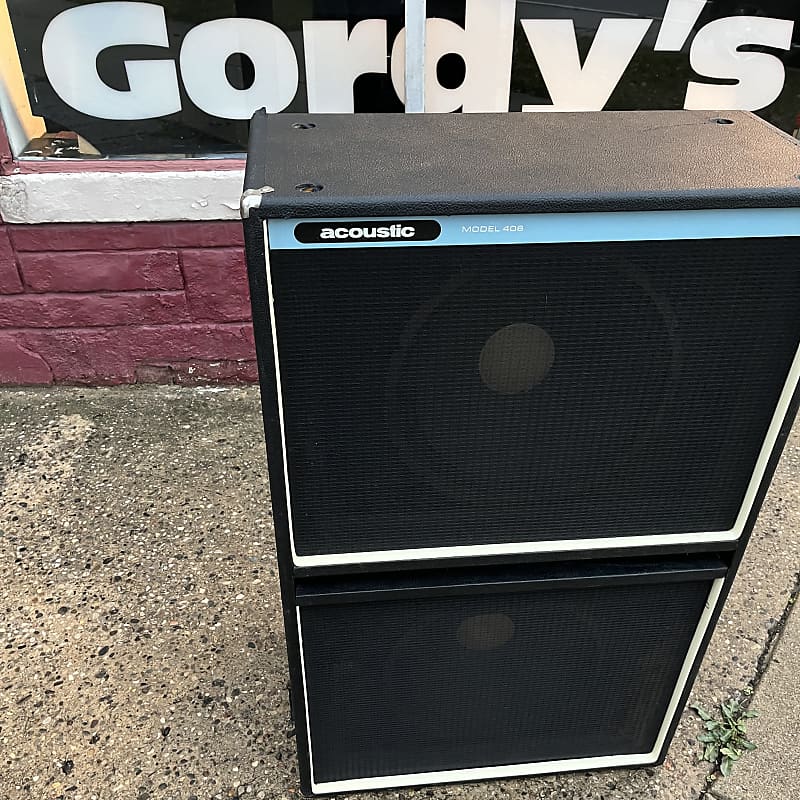 ACOUSTIC MODEL 406 BASS 2-15 CABINET 1970s CLEAN TIGHT TONE! RARE!