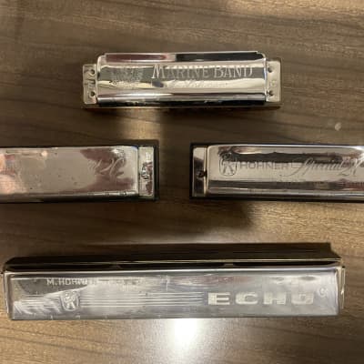 Lot of 4 Hohner Harmonicas Made in Germany | Reverb