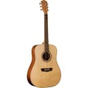 Washburn WD7S Harvest Series Dreadnought Acoustic Guitar, Natural Gloss