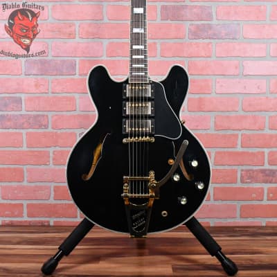Gibson Memphis Limited Edition ES-355 Black Beauty 2019 Ebony W/OHSC/COA image 1