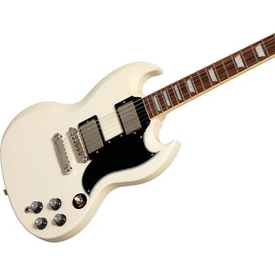 Epiphone 1961 Les Paul SG Standard Electric Guitar Aged Classic White image 7
