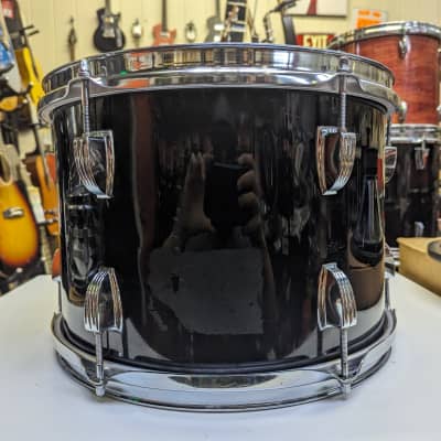 1980s Ludwig USA Rocker Black Wrap 9 X 13" Tom - Looks Really Good - Sounds Excellent! image 4