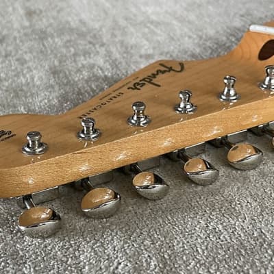 2019 Fender Stratocaster Loaded Maple Neck Staggered Tuners + F Neck Plate w Screws MIM Mexico image 10