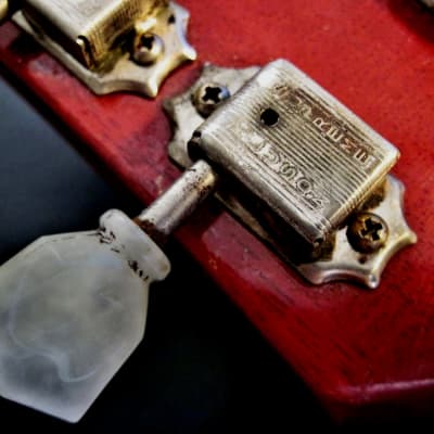 Aged Kluson Supreme Tuners Nickel ~ Pearl Keystone Buttons For Les Paul ‘59 R9 –Improved 18:1 Ratio! image 7