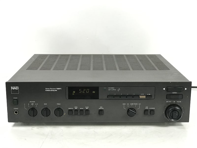 NAD 7250PE Vintage Stereo Receiver Amplifier Reverb