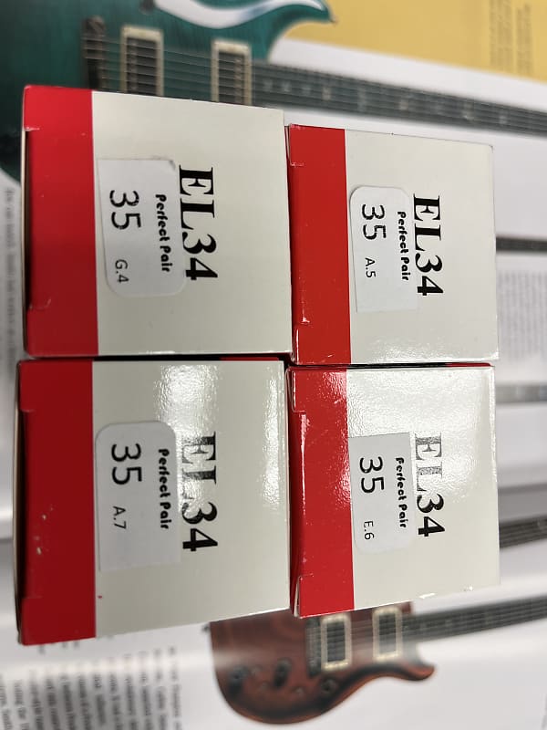 Svetlana EL34 guitar amp tubes set of 4 Reverb