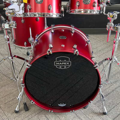 Mapex  Saturn Evolution 5 Pc Workhorse Shell Pack 10x8, 12x9, 14x14, 16x16, 22x18 Tuscan Red/Chrome image 1