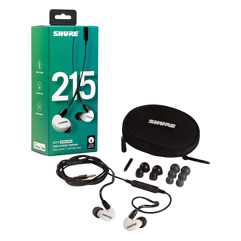 Shure SE215SPE-W+UNI SE215 Special Edition Sound Isolating