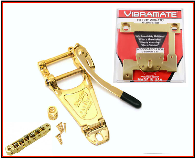 ALL GOLD DEAL! - Bigsby / Vibramate B7G, V7335G and an Allparts