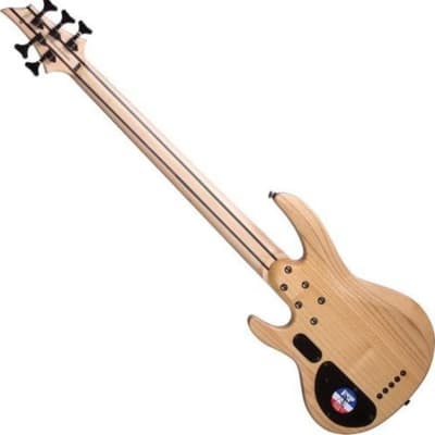 ESP LTD B-205SM 5-String Bass Guitar, Natural Satin image 3
