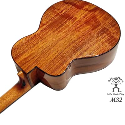 aNueNue M32 Solid Hawaiian Koa & Acacia Bird Travel Guitar 36 inches in Gloss image 8