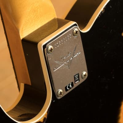 Fender Custom Shop LTD '60 Tele Custom Heavy Relic Aged Black over Chocolate 3TSB image 7