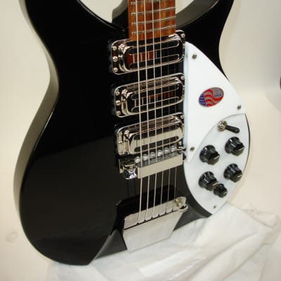 2024 Rickenbacker 325C64 Miami 3 Pickup Semi-Hollow Guitar - Jetglo image 3