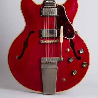 Gibson  ES-355TDC Semi-Hollow Body Electric Guitar (1966), ser. #848365, period black hard shell case. image 3
