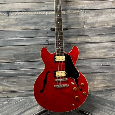 Used Ibanez 1981 MIJ Artist AS-50  Semi Hollow Electric Guitar with Case - Red image 10