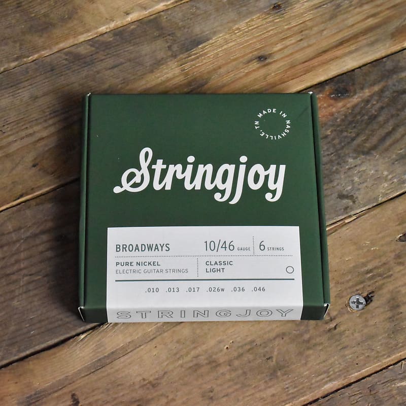 Stringjoy Broadways Pure Nickel Strings 10-46 | Reverb