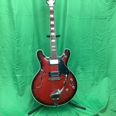 Sano 335 style hollow body 90’s - Cherry for sale