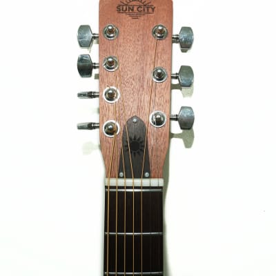Trembita Brand New Seven 7 Strings Acoustic Guitar, Sand Natural Wood made in Ukraine Beautiful sound image 6