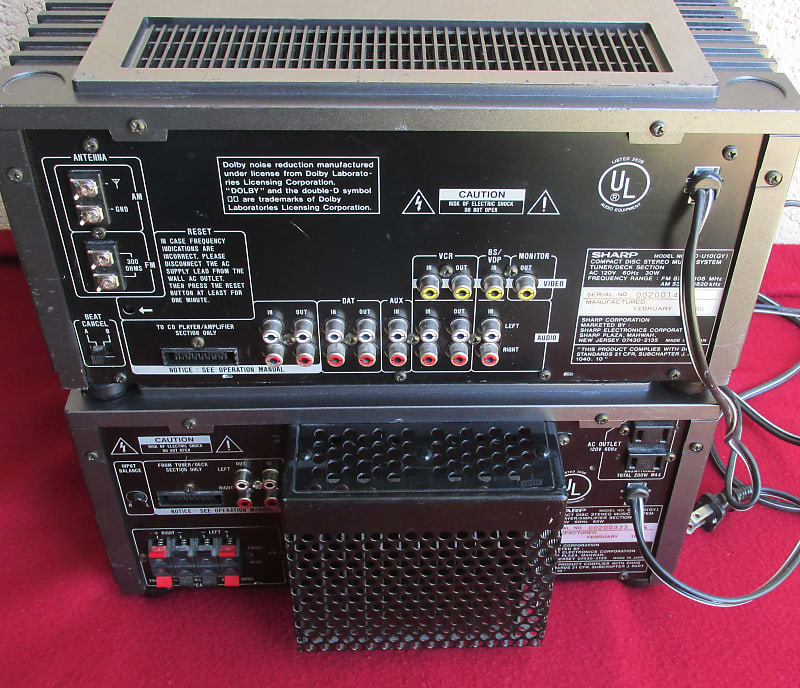 Sharp OPTONICA CD-U10 Stereo-CD/Dual Cassette/Amp/Tuner-AS | Reverb