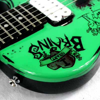 Custom Painted and Upgraded  Epiphone LP Special ll -Aged and Worn With Graphics and Matching Headstock Bild 16