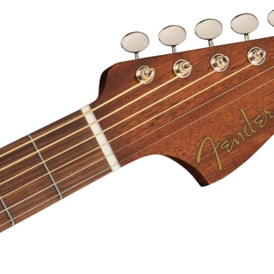 Fender Malibu Classic, all solid Electric acoustic guitar, Aged Cognac Burst image 3