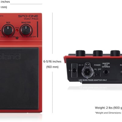 Roland SPD::One WAV Digital Percussion Pad - Red image 3