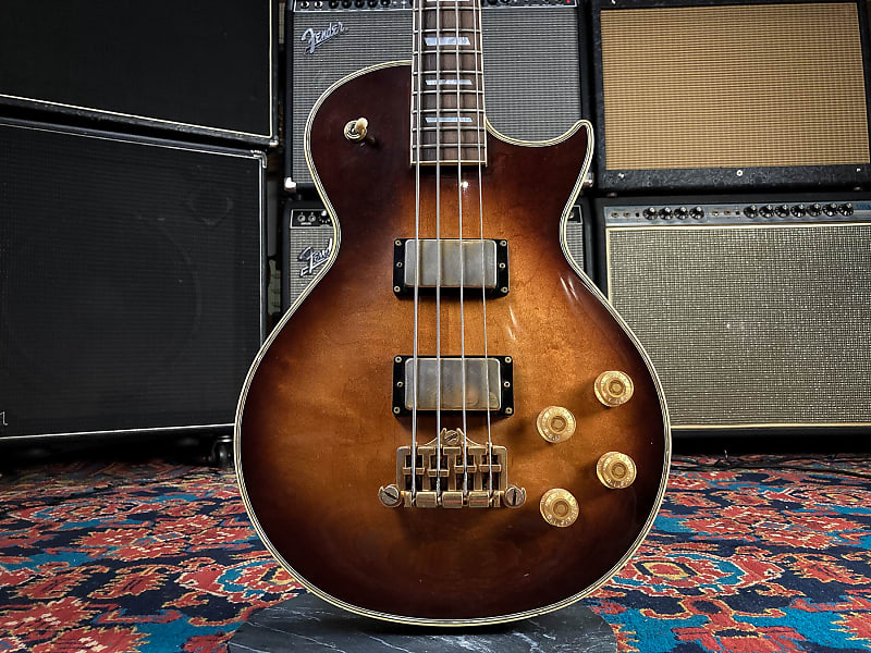 Japan Greco LGB 90 LP Les Paul Bass EB 2002 Tobacco Sunburst | Reverb