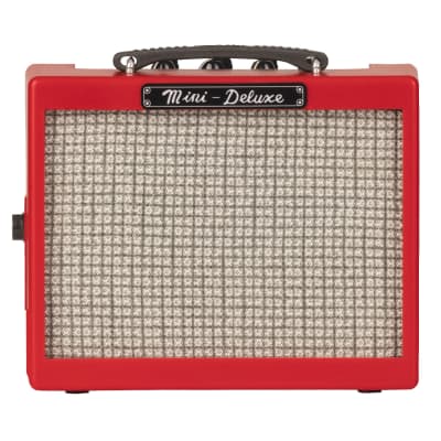 Fender Mini Deluxe Red Mini Amp Guitar Amplifier Combo image 2