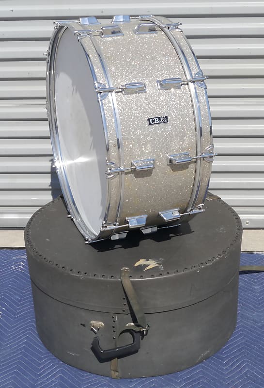 Vintage 1970's 80's CB-700 CB700 Scotch Marching Bass Drum 26x10" Broken Glass Wrap - CAN SHIP! image 1