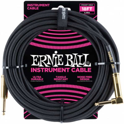ERNIE BALL 6086 Instrumentenkabel Wkl-Kl 6m BK for sale