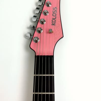 KOLOSS GT-4 Aluminum body Carbon fiber neck electric guitar Pink+Bag|GT-4 Pink| image 6