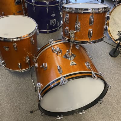 Ludwig Standard S-300 Gold Mist Drum Set - 20/14/12 image 4