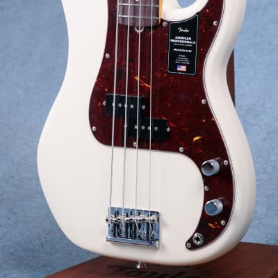 Fender American Professional II Precision Bass Rosewood Fingerboard - Olympic White - US21037079-Olympic White image 6