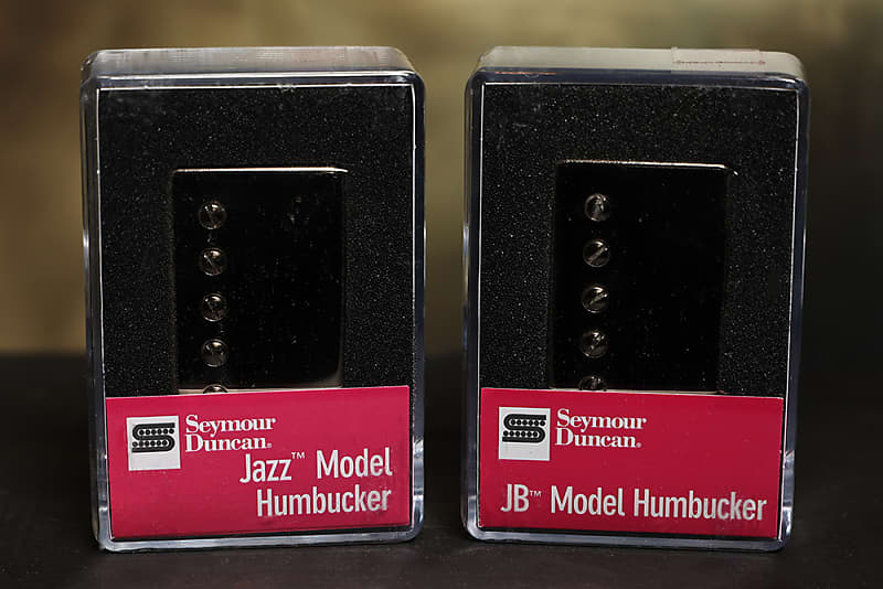 Seymour Duncan JB Jazz Hot Rodded Pickup Set Humbucker SH-4 Bridge and  SH-2n Neck Nickel