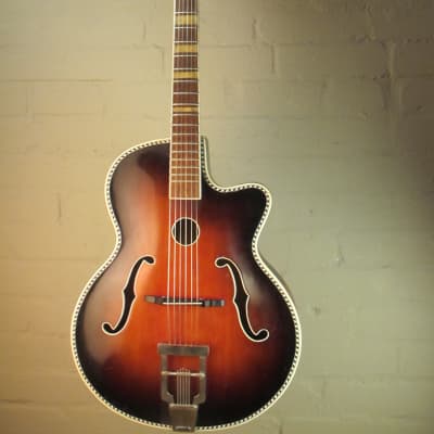 1950's Wolfgang Huttl "Pique Dame" Solid top. 16' Body, very nice. image 5