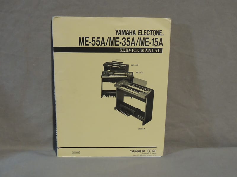 Yamaha ME-55A / ME-35A / ME-15A Electone Service Manual [Three Wave Music]