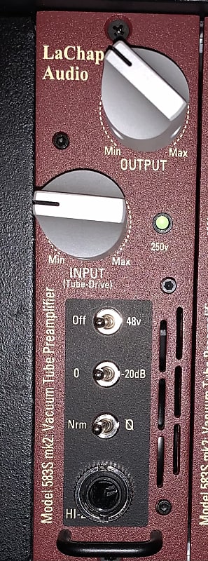 #2 LaChapell Audio 583s mk2 500 Series Vacuum Tube Mic Preamp Module image 1