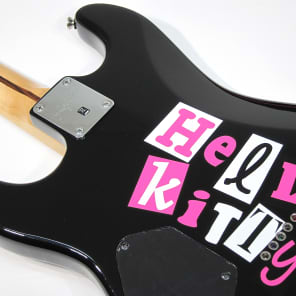 Beautiful Fender Hello Kitty Licensed Stratocaster Guitar with Black & Pink Hello Kitty Gig Bag! image 19