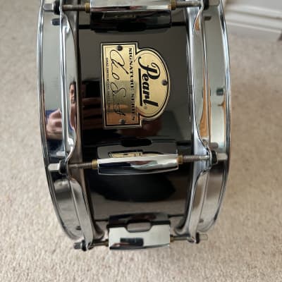 Pearl CS1450 Chad Smith Signature 14x5" Steel Snare Drum 2010s - Black Nickel image 2