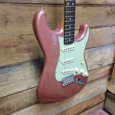 Fender Limited Edition Custom Shop 64 Journeyman Relic Stratocaster - Aged Burgandy Mist w/ Hard Case image 5
