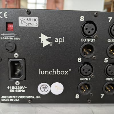 API 500-6B HC Lunchbox 6-Slot Powered 500 Series Frame 2011 - Present - Black imagen 4