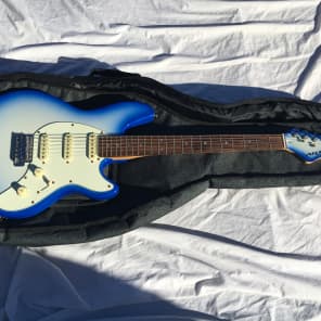 Aria Nexter Electric Guitar Cool Blue RARE Nice w/ Case image 2