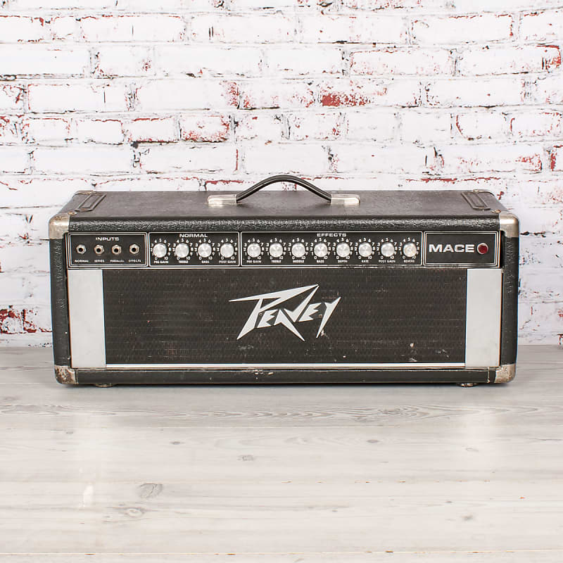 Vintage Peavey Mace 320T 6L6GC Tube Guitar Head Reverb